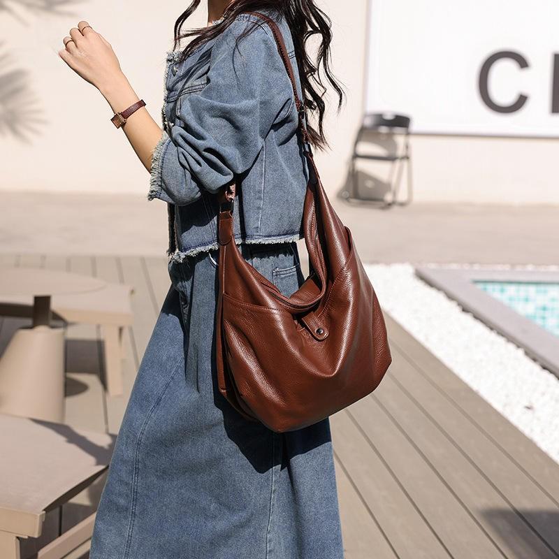 leather crossbody hobo bag - MRSLM