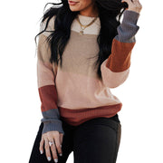 long sleeve contrast color basic top, view 4 - MRSLM