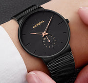 men's minimalist ultra thin quartz watch, view 6 - MRSLM