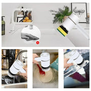 electric spin scrubber with 4 brush heads, view 7 - MRSLM