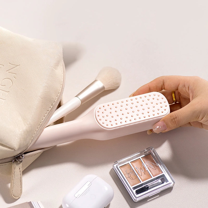 self-cleaning massage hair brush, view 9 - MRSLM