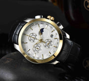 men's six-hand calendar quartz watch, view 5 - MRSLM