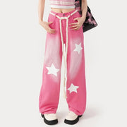 pink vintage wide leg jeans - MRSLM