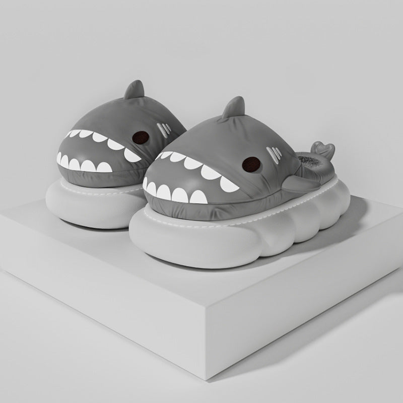 cartoon shark home slippers, view 6 - MRSLM