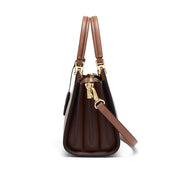 Cowhide leather tote shoulder bag, view 8 - MRSLM