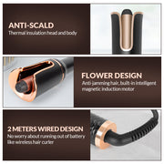 auto rotating ceramic hair curler, view 7 - MRSLM