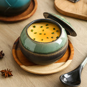 ceramic bamboo hat stew bowl, view 3 - MRSLM