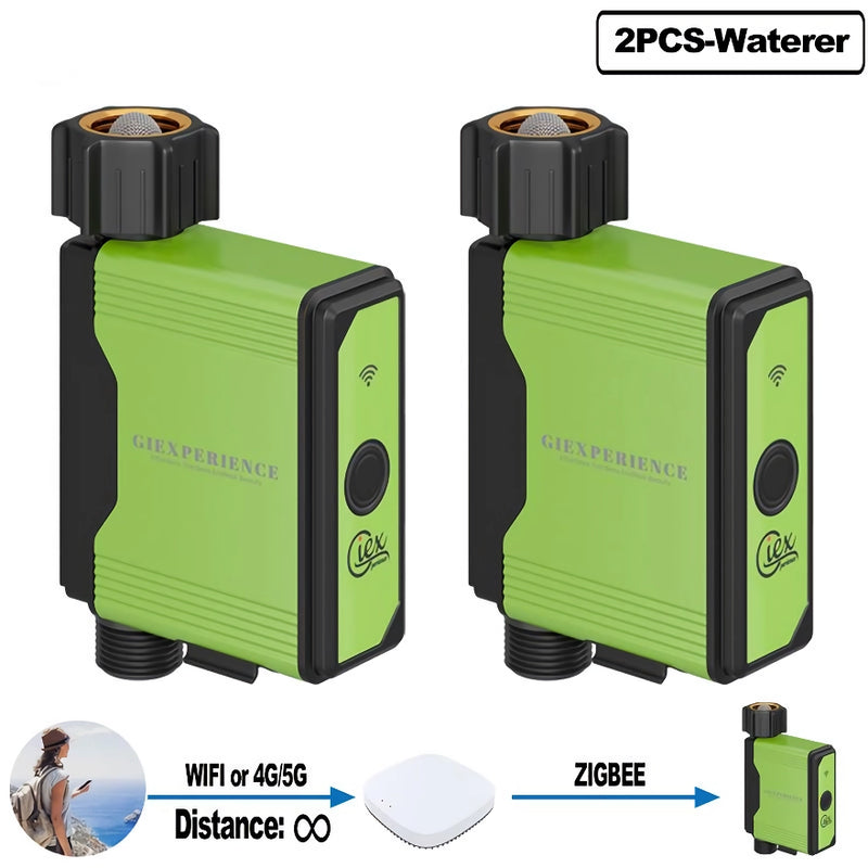 smart garden watering timer with Zigbee and WiFi, view 2 - MRSLM