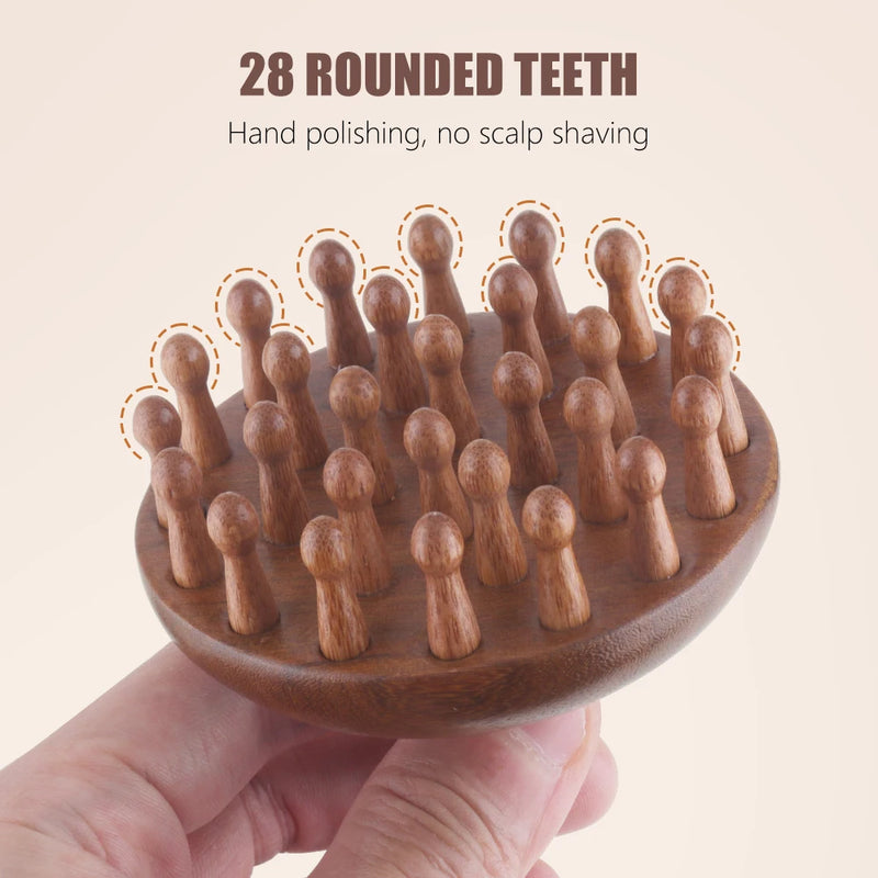wooden massage comb, view 7 - MRSLM