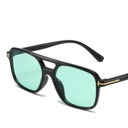 fashion square rivet sunglasses, view 3 - MRSLM