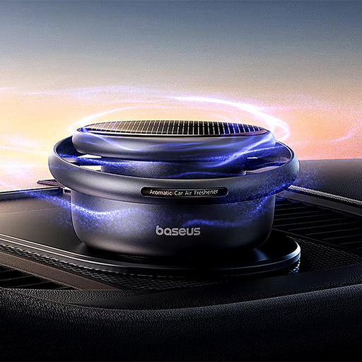solar car air freshener with rotating oil diffuser - MRSLM