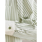 green striped chiffon blouse, view 6 - MRSLM