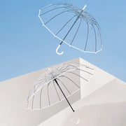 transparent windproof umbrella with 16 ribs - MRSLM