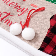 48-inch black and red plaid tree skirt, view 4 - MRSLM
