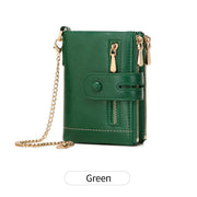 women's short pu leather wallet, view 5 - MRSLM