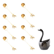ceramic swan fruit fork set, view 8 - MRSLM