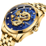 men's dragon totem mechanical watch, view 4 - MRSLM