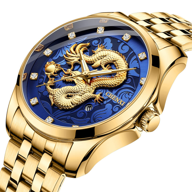 men's dragon totem mechanical watch, view 4 - MRSLM