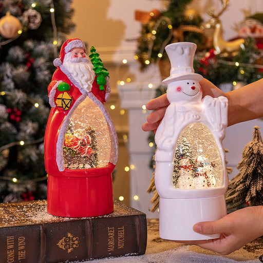 Christmas snowman Santa music box light - MRSLM