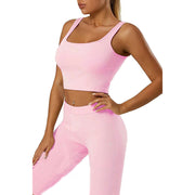 women's vest and cropped pants sports yoga suit, view 7 - MRSLM