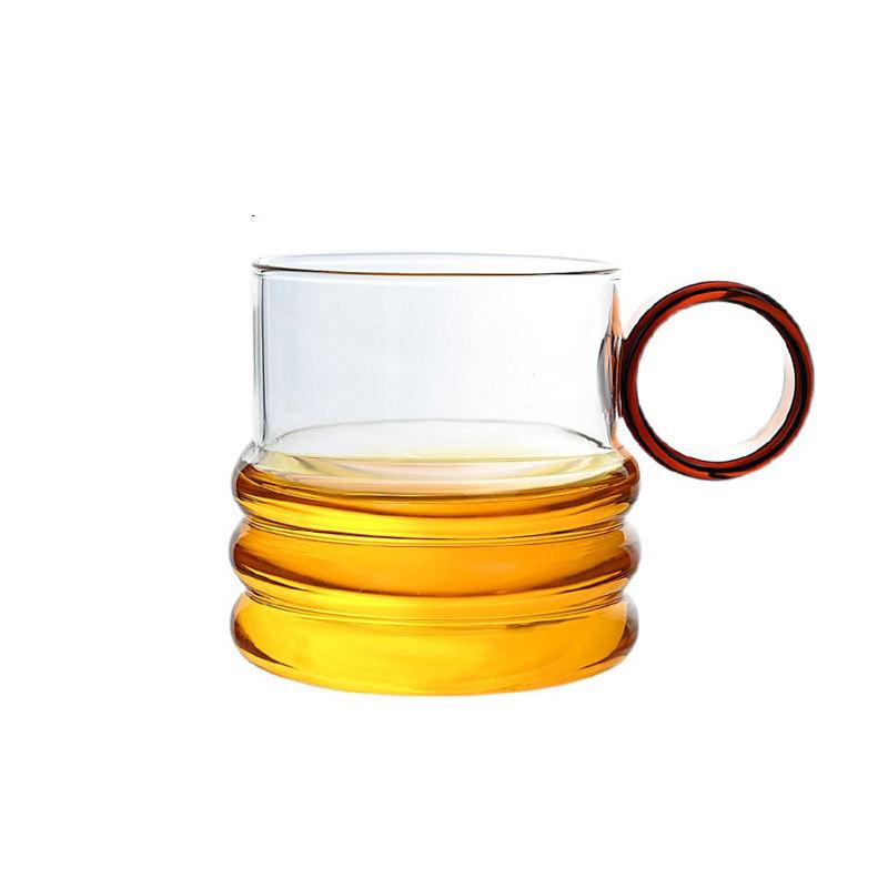 Ripple glass coffee cup, view 2 - MRSLM