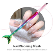 gradient mermaid handle nail art brush set, view 7 - MRSLM