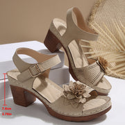 Flower platform sandals, view 7 - MRSLM