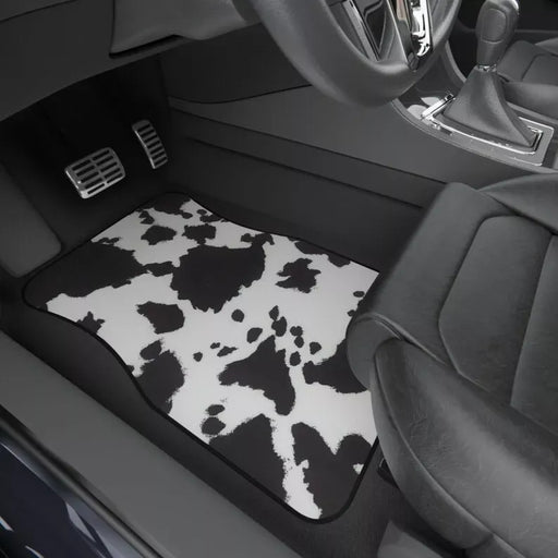 cow print car floor mats - MRSLM