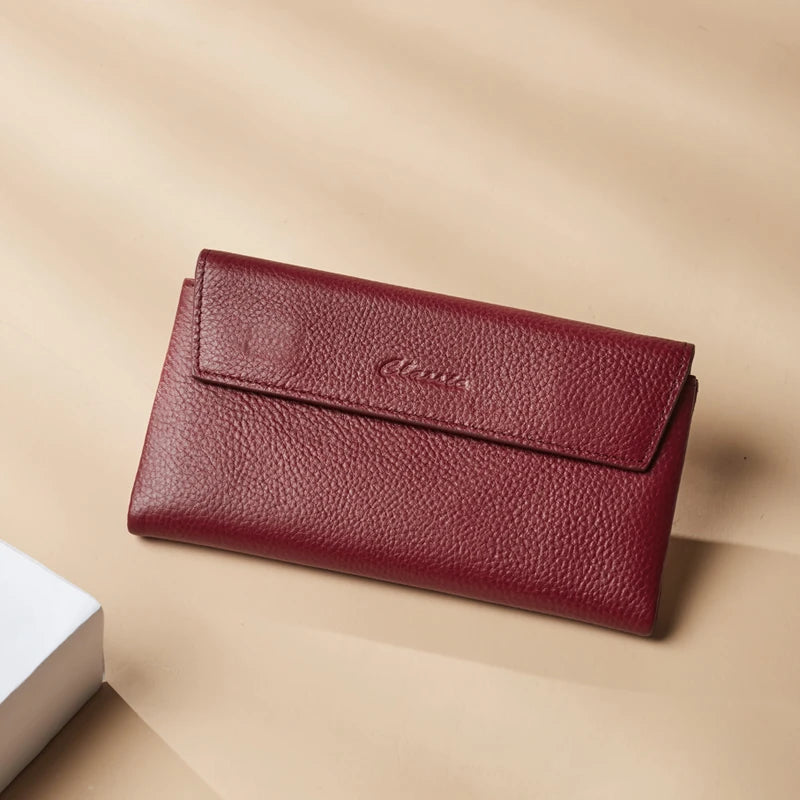 Genuine leather trifold wallet, view 3 - MRSLM