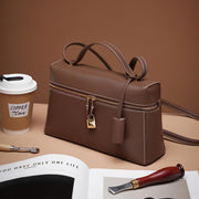 Elegant genuine leather crossbody bag, view 6 - MRSLM