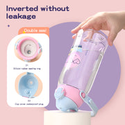 leakproof kids water bottle with straw, view 8 - MRSLM