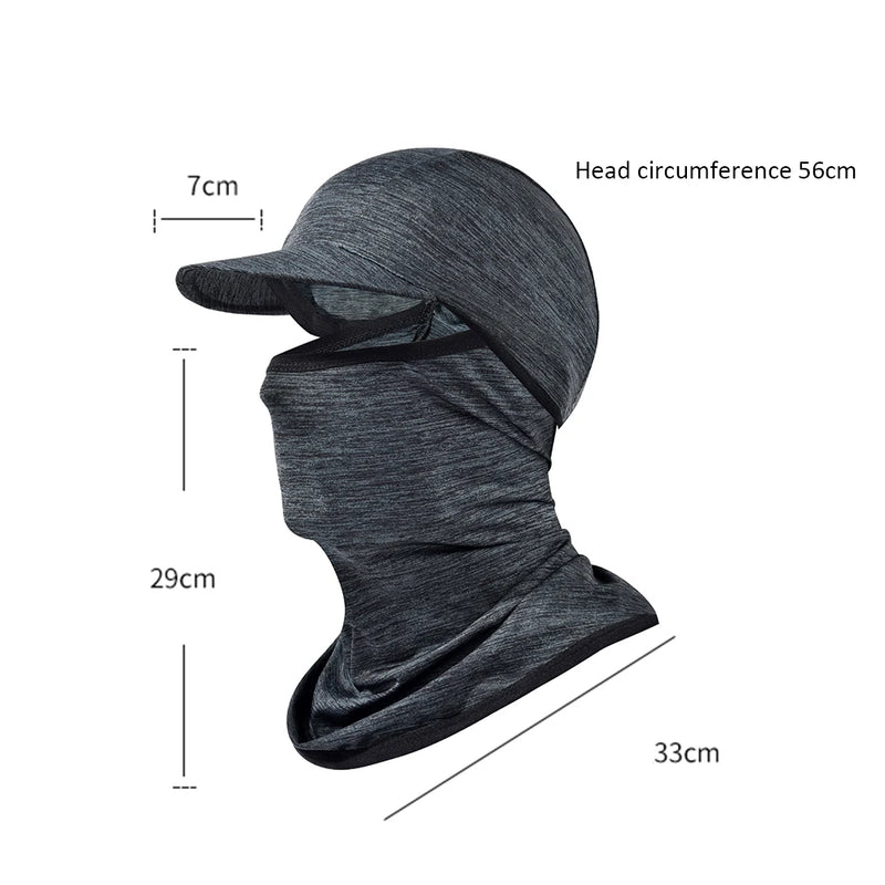 ice silk sun hood hat, view 13 - MRSLM