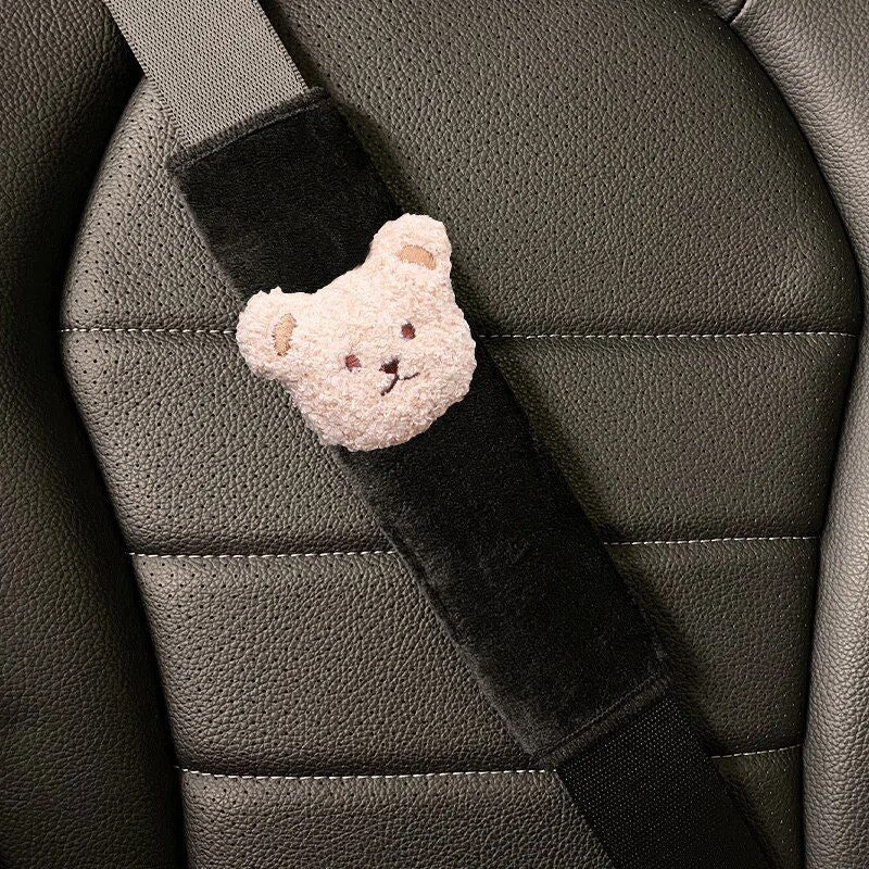 cute bear car seat belt cushion, view 4 - MRSLM
