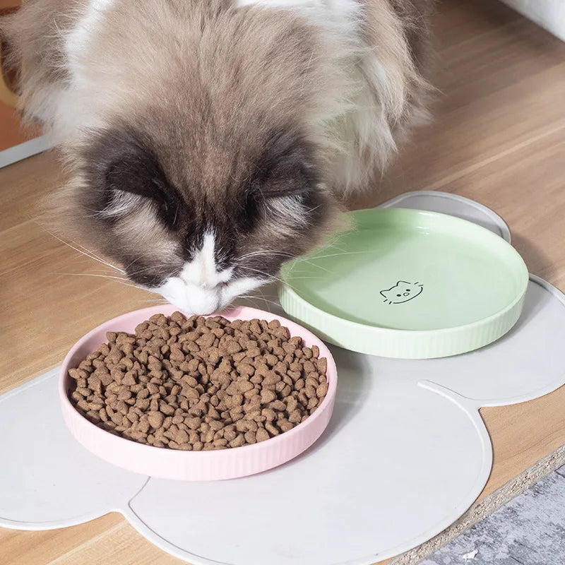 ceramic pet food and water bowl, view 6 - MRSLM