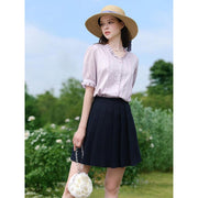 V-neck chiffon blouse, view 6 - MRSLM