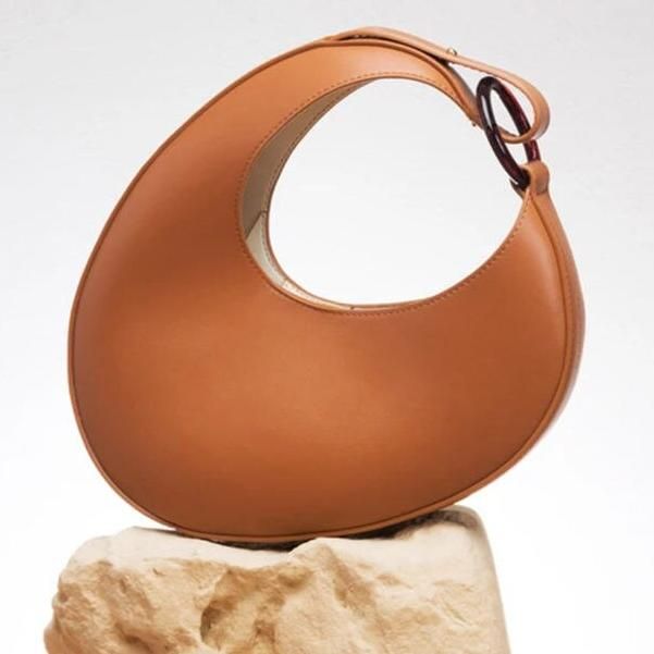 irregular shape hobo shoulder bag, view 6 - MRSLM