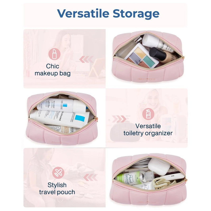 PU leather makeup bag toiletry organizer, view 9 - MRSLM