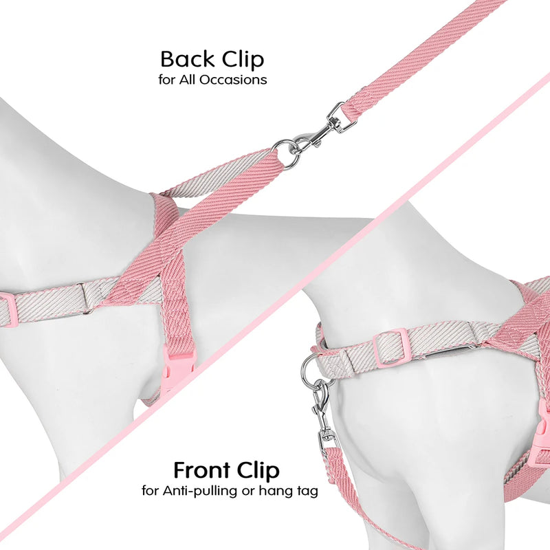 adjustable no-pull dog harness and leash set, view 6 - MRSLM
