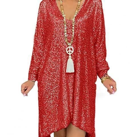 sequined long dress, view 2 - MRSLM