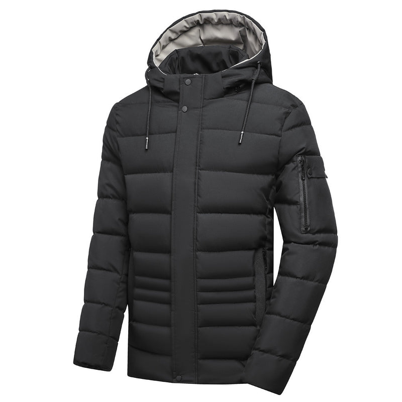 men's fleece-lined hooded coat - MRSLM