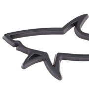 3D metal shark fish car emblem, view 6 - MRSLM