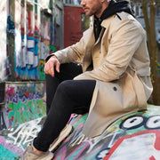 Men's slim double-breasted trench coat - MRSLM