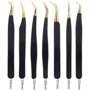stainless steel eyelash tweezers, view 11 - MRSLM