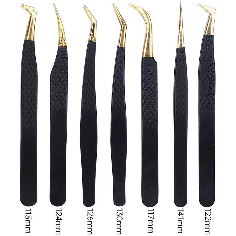 stainless steel eyelash tweezers, view 11 - MRSLM