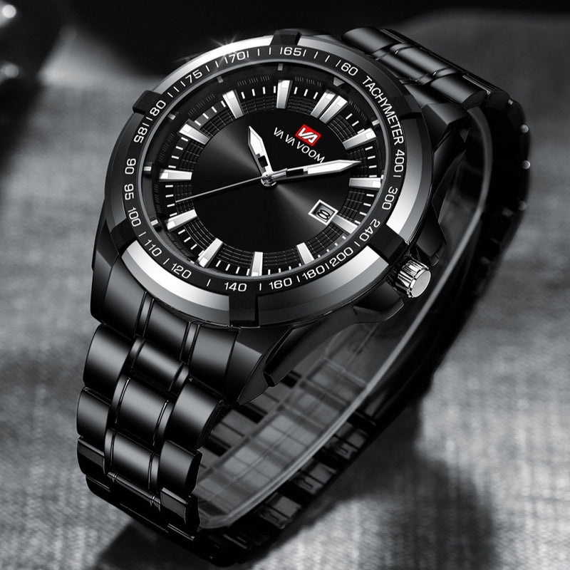 calendar steel band watch - MRSLM