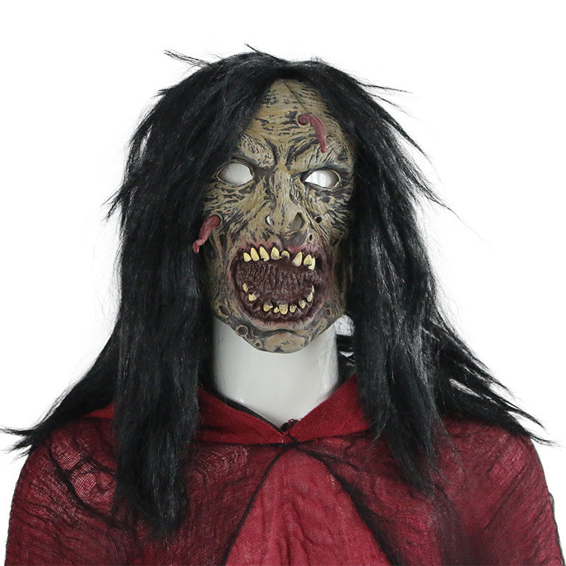 Horror latex headgear mask, view 2 - MRSLM