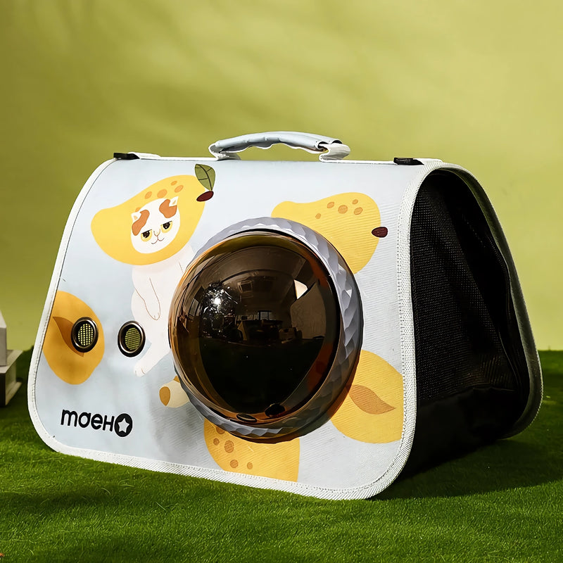 foldable pet carrier bag, view 4 - MRSLM