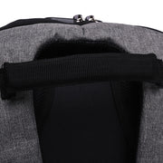 reflective men's backpack with lock, view 7 - MRSLM