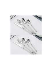 stainless steel western steak knife fork spoon set, view 10 - MRSLM