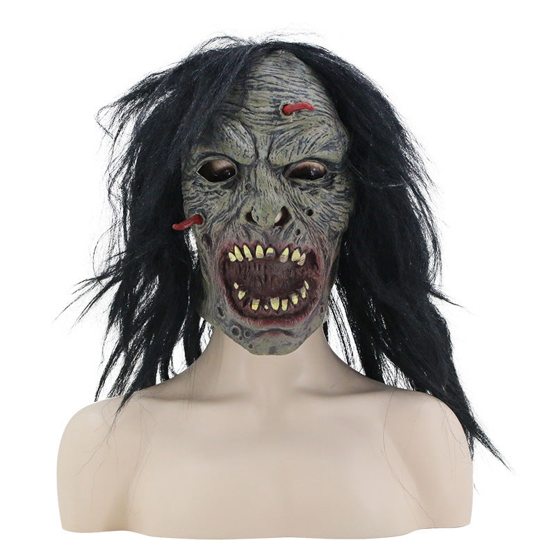 Horror latex headgear mask, view 4 - MRSLM
